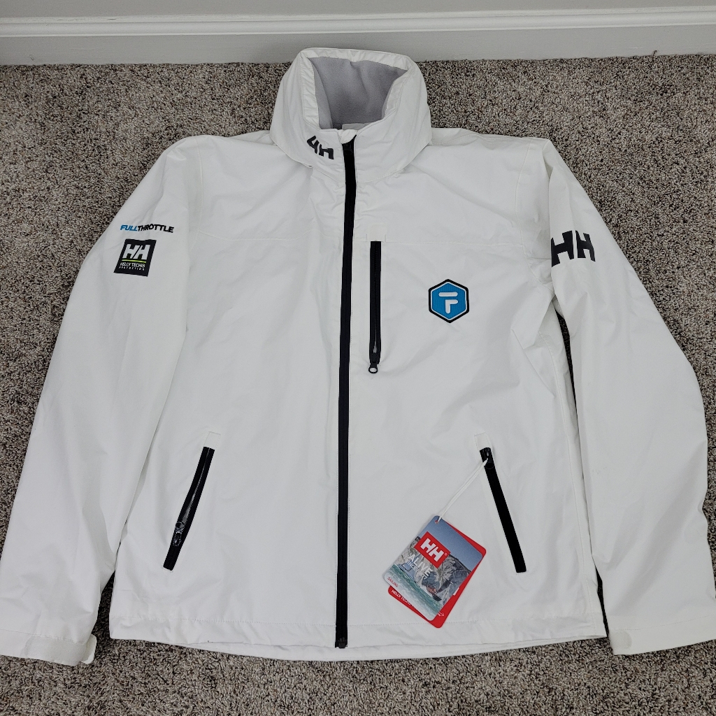 Helly Hansen Crew Hooded Waterproof Sailing Jacket Mens Large